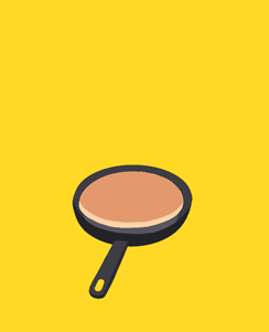 Gif animé Chandeleur crêpes chocolat
